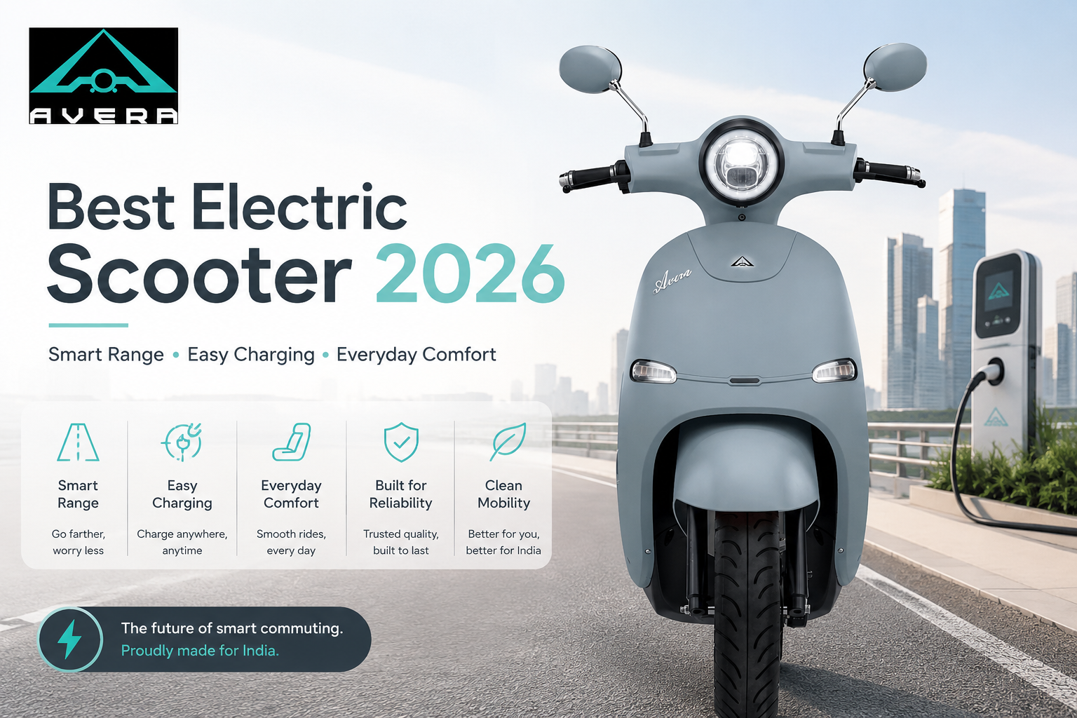 Best electric scooter 2026 in India with practical range, battery, charging and service support