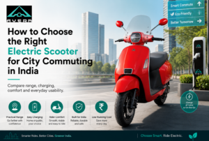 AVERA electric scooter for city commuting in India with daily range, charging and urban travel features