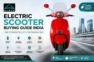 Electric Scooter Buying Guide India covering battery, range, charging, warranty and EV buying factors