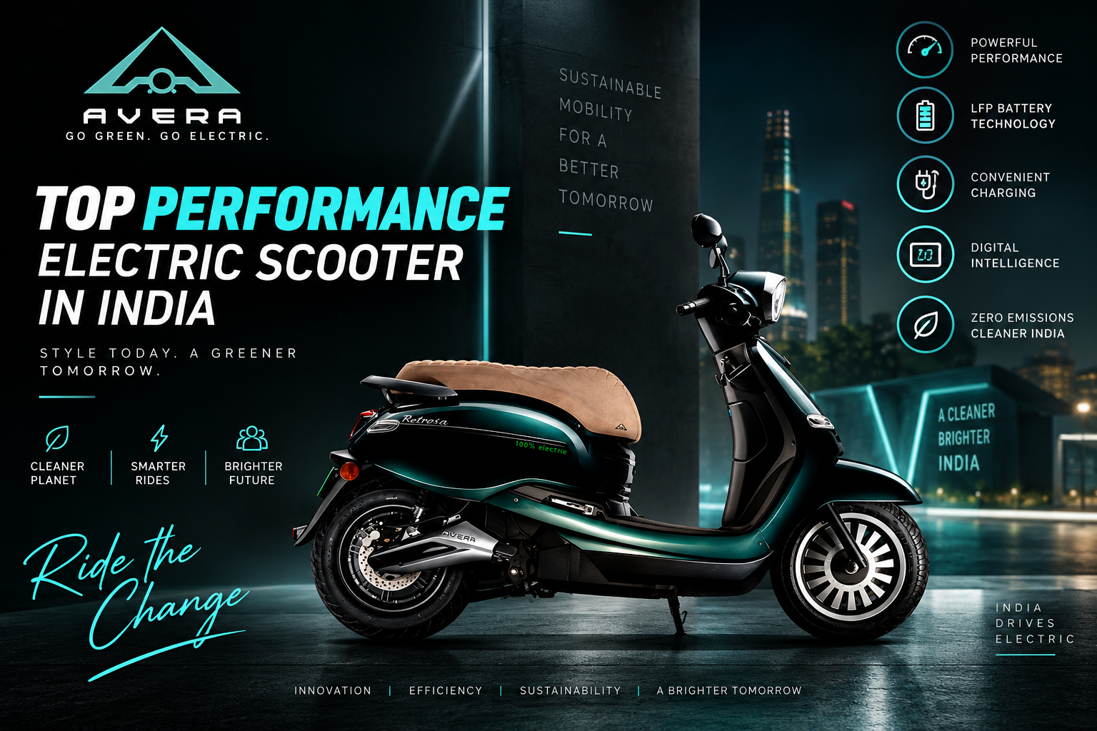 Top Performance Electric Scooter in India by AVERA