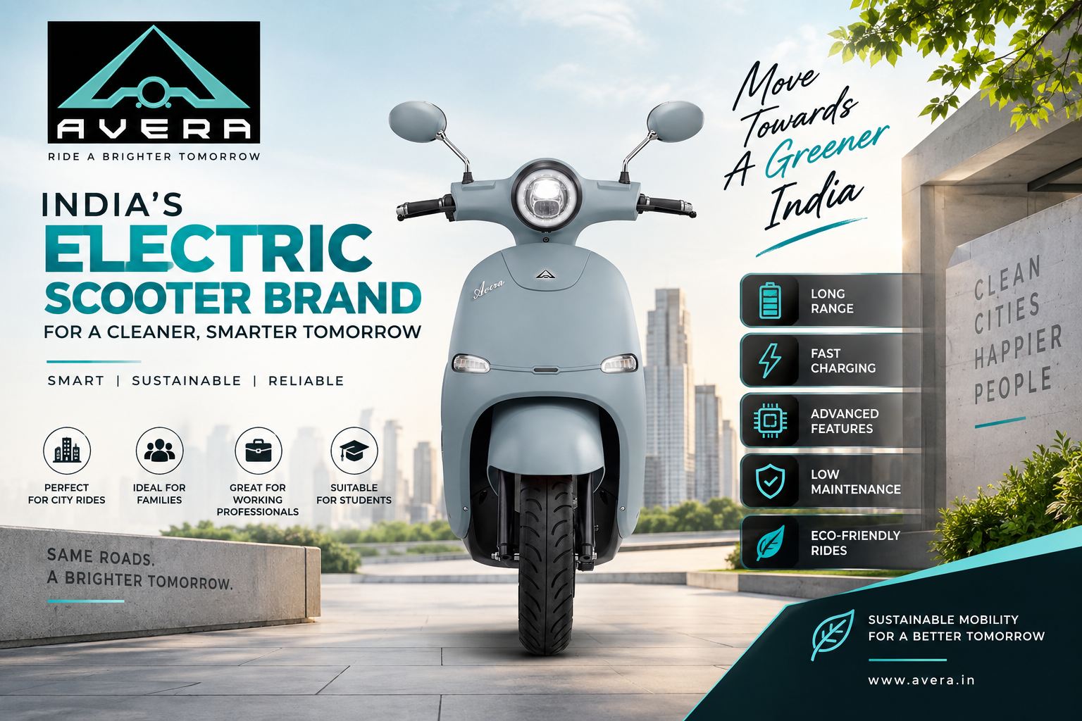 Best Electric Scooter Brand in India by AVERA