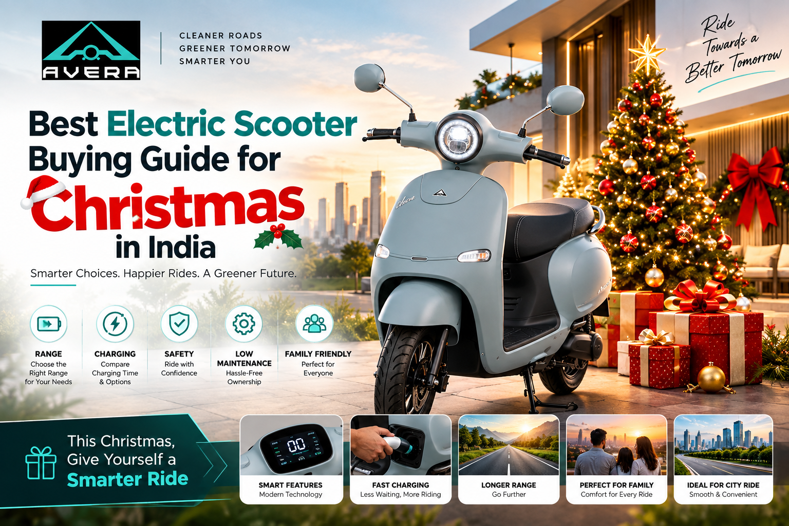 Explore the Best Electric Scooter Buying Guide for Christmas in India. Compare range, charging, comfort, features, maintenance, warranty and daily-use suitability before buying an EV.