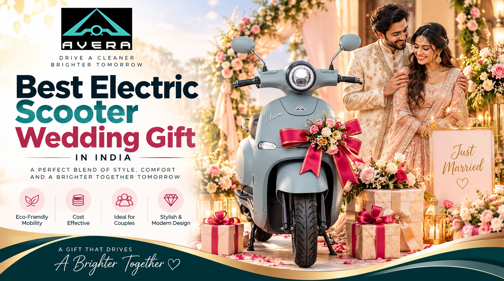 Best Electric Scooter Wedding Gift in India by AVERA