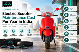 Electric Scooter Maintenance Cost Per Year in India with AVERA electric scooter